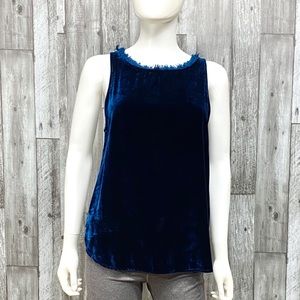 NWT Tina + Jo Revel Silk Velvet Sleeveless Top [6056]